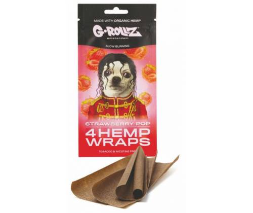 G-Rollz Blunt Hemp Wraps - Strawberry 4f -  Price: 1,80€