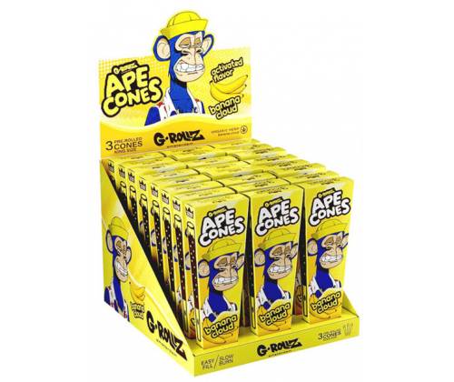 G-Rollz Cone Προτυλιγμένος Κώνος «Banana Cloud» - King Size 3τεμ. - Τιμή: 2,00€