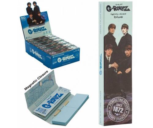 G-Rollz Χαρτάκια Blue (London Take Over) - King Size Slim 50φ. με Τζιβάνα - Τιμή: 1,80€