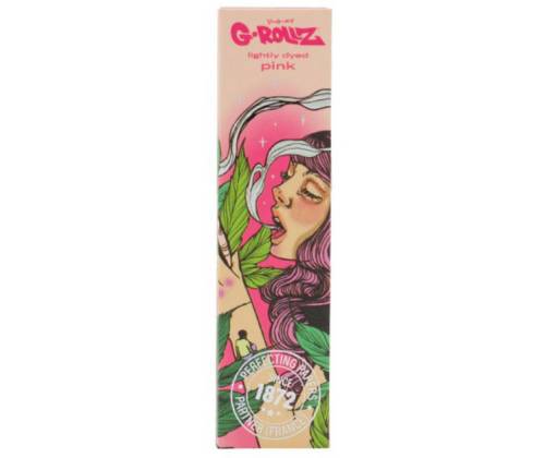 G-Rollz Χαρτάκια Pink (Mushroom Lady) - King Size Slim 50φ. με Τζιβάνα - Τιμή: 1,80€