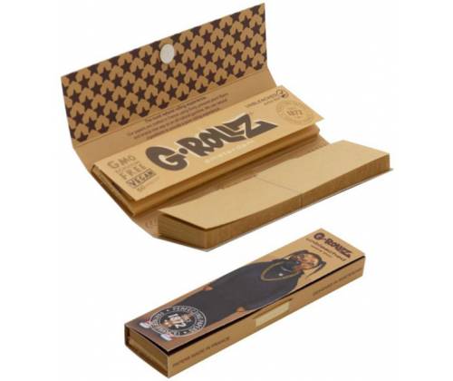 G-Rollz Χαρτάκια Ακατέργαστο (Pets Rock Rap) - King Size Slim 50φ. με Τζιβάνα - Τιμή: 1,80€