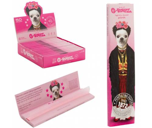 G-Rollz Χαρτάκια Pink (Pets Rozk Mexico) - King Size Slim 50φ. - Τιμή: 1,20€