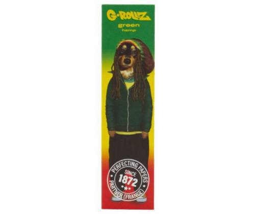 G-Rollz Χαρτάκια Green (Pets Rock Reggae) - King Size Slim 50φ. με Τζιβάνα - Τιμή: 1,80€