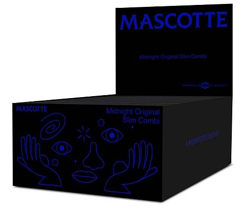 Χαρτάκια Mascotte Original Midnight King Size Slim με Τζιβάνα - 34φ. - Τιμή: 2,10€