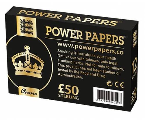 50 Pounds Χαρτάκια Premium - King Size Slim με Τζιβάνα - Τιμή: 2,60€