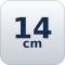 14 cm  + 0.30€ 