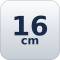 16 cm  + 0.30€ 