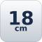 18 cm  + 0.30€ 