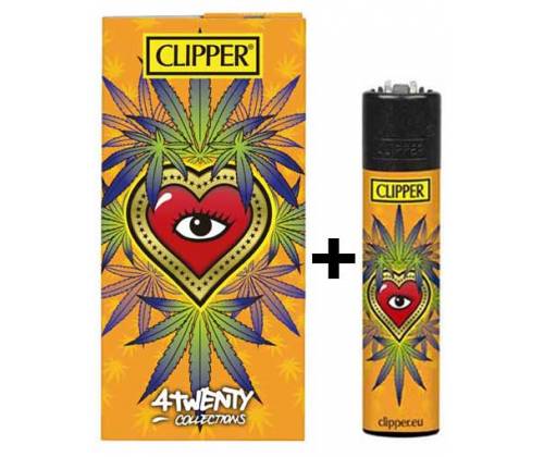 Clipper Χαρτάκια «4Twenty Collections» - Ganja Hearts I + Αναπτήρας Clipper - Τιμή: 3,40€