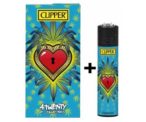 Clipper Χαρτάκια «4Twenty Collections» - Ganja Hearts II + Αναπτήρας Clipper - Τιμή: 3,40€